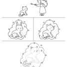 La gata Luna: dibujo para colorear e imprimir