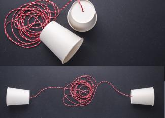 Teléfono de vasos: experimento de ciencias para niños