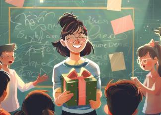 Manualidades para los profesores en fin de curso